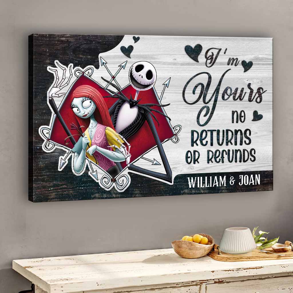 I'm Yours - Personalized Couple Nightmare Canvas And Poster