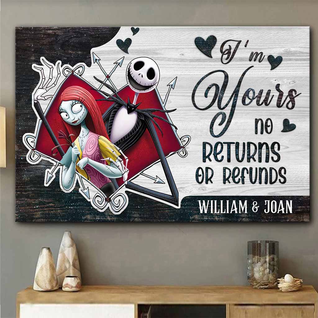 I'm Yours - Personalized Couple Nightmare Canvas And Poster