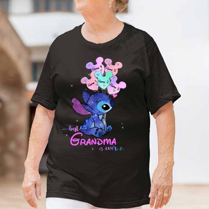 Best Grandma Ever - Personalized Mother's Day Ohana T-shirt and Hoodie