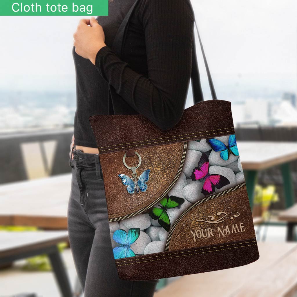 Love Butterflies Personalized  Tote Bag