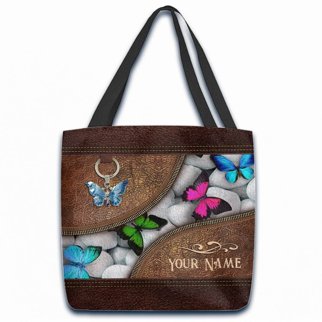 Love Butterflies Personalized  Tote Bag