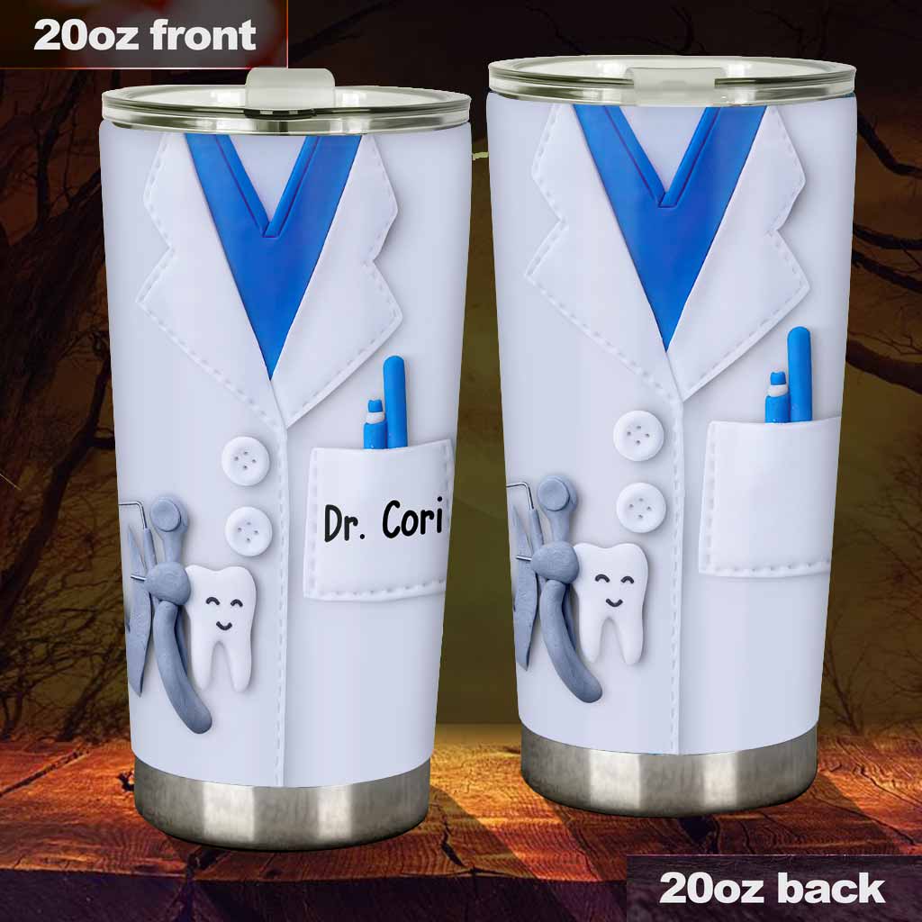 Dentist 3D Pattern Print Personalized Tumbler