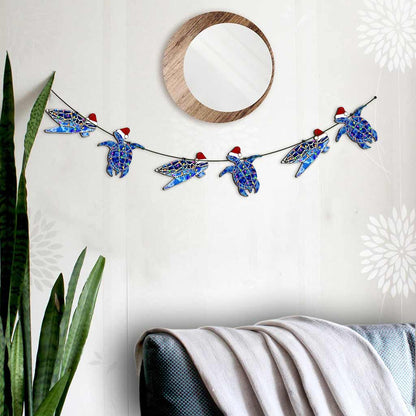 Jolly Turtle - Christmas 6 Pieces Garland With 3D Pattern Printed