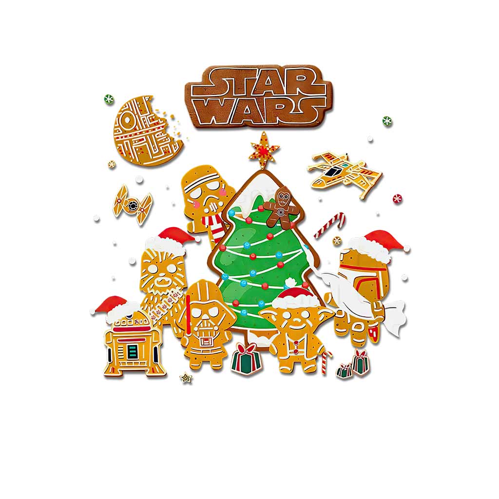 Ginger Bread Of The Galaxy - Christmas The Force Decal Full