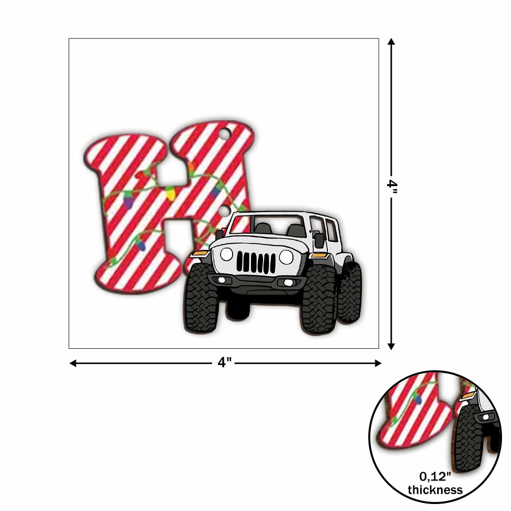 Ho Ho Ho Wild Grill - Personalized Christmas Car 6 Pieces Garland