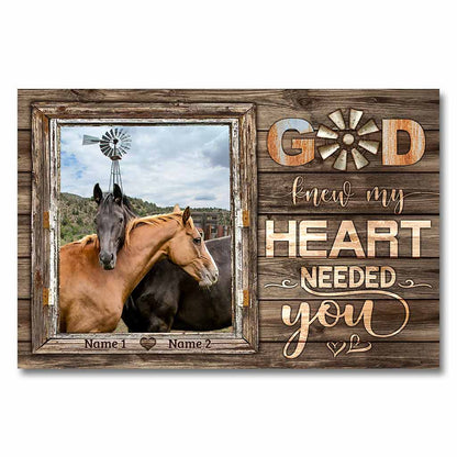 Home Is Wherever I'm With You - Personalized Horse Poster