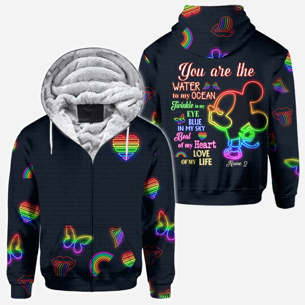 You Are The Love Of My Life - Personalized Couple LGBT Support All Over T-shirt and Hoodie