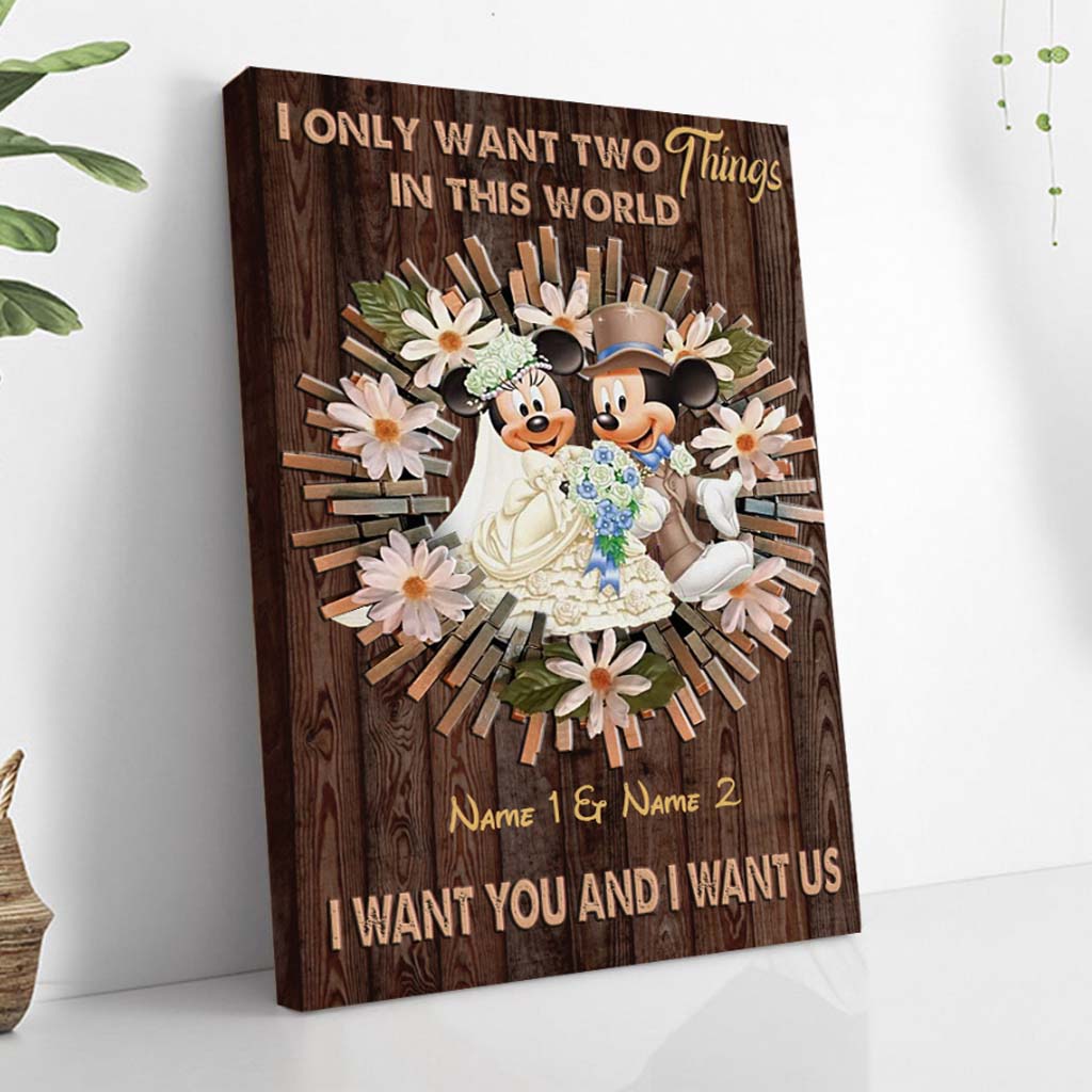 I Only Want Two Things - Personalized Couple Mouse Poster