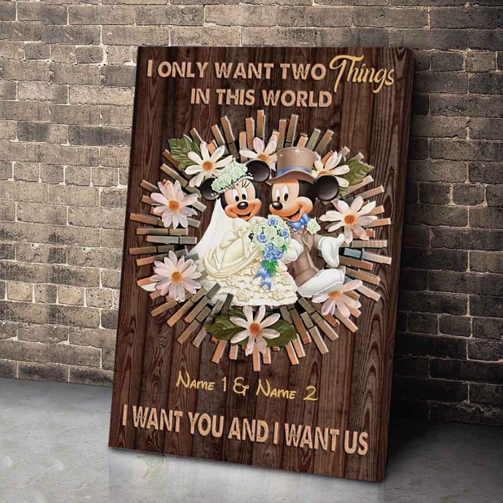 I Only Want Two Things - Personalized Couple Mouse Poster