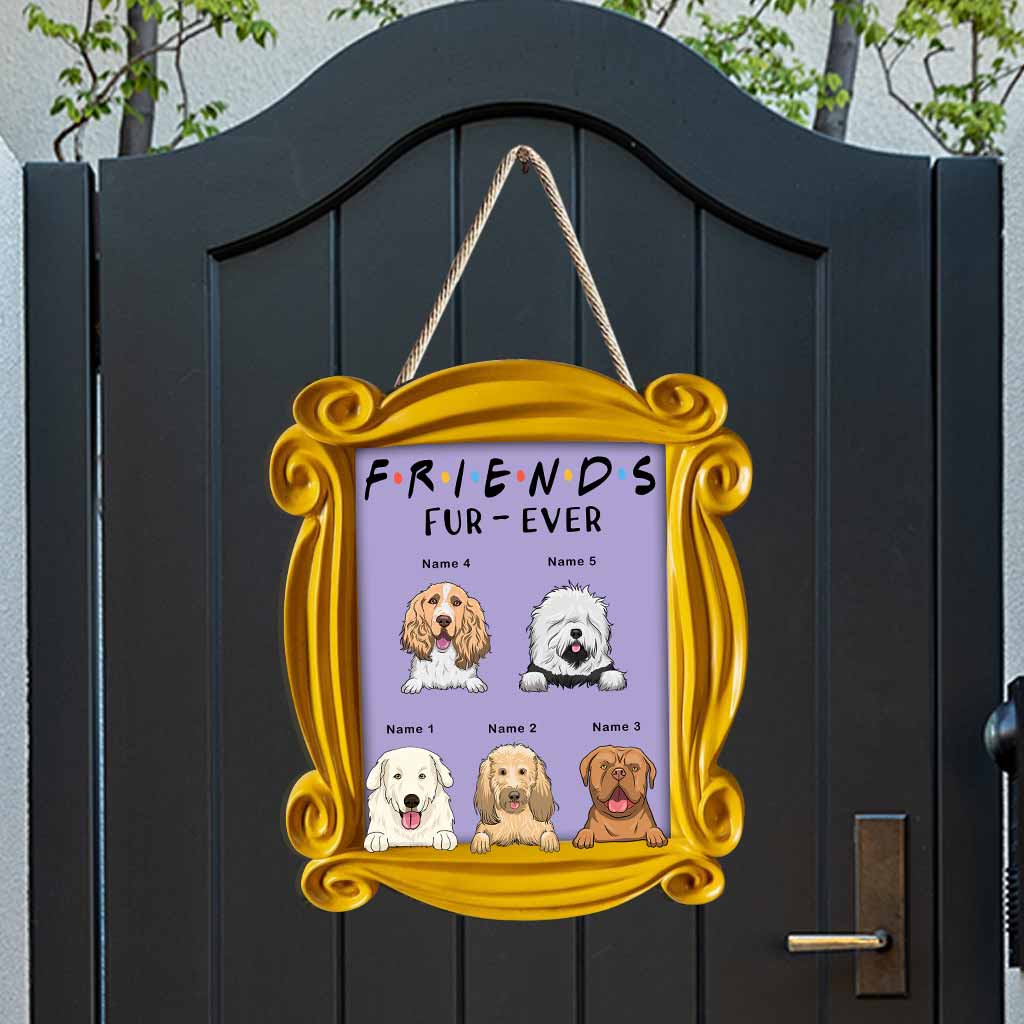 Friends Furever - Personalized Dog Wood Sign