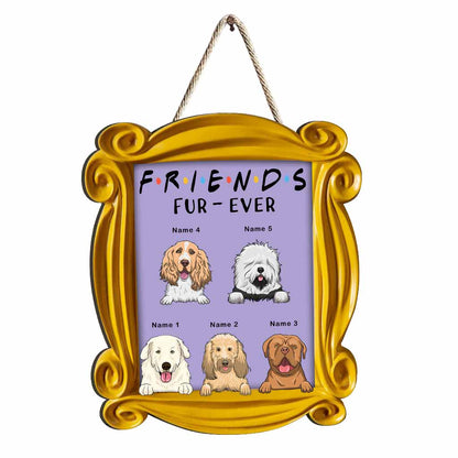 Friends Furever - Personalized Dog Wood Sign