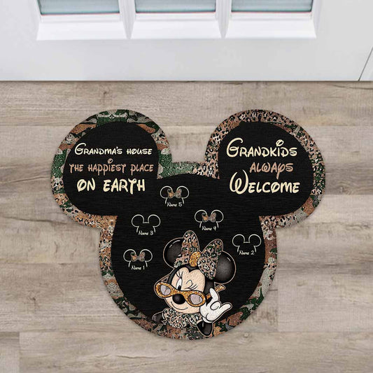 Grandma's House - Personalized Mother's Day Grandma Shaped Doormat