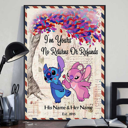 I'm Yours No Returns Or Refunds - Personalized Ohana Poster