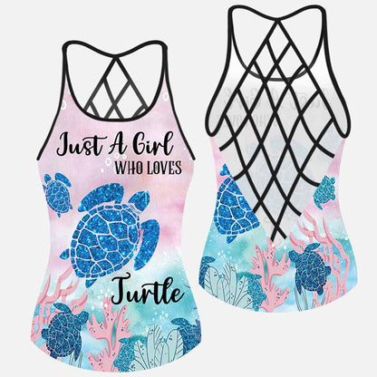 Just A Girl Who Loves Turtles - Turtle Cross Tank Top