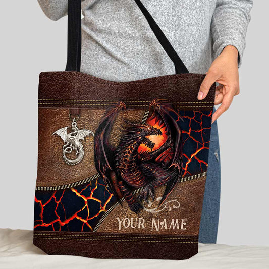 Lava Dragon - Personalized Dragon Tote Bag