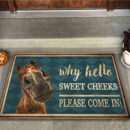 Hello Sweet Cheeks - Horse Doormat