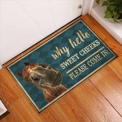 Hello Sweet Cheeks - Horse Doormat