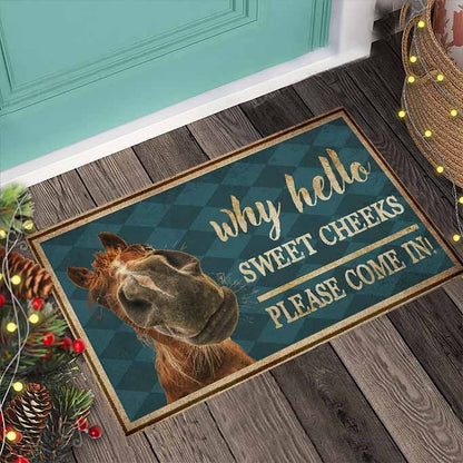 Hello Sweet Cheeks - Horse Doormat