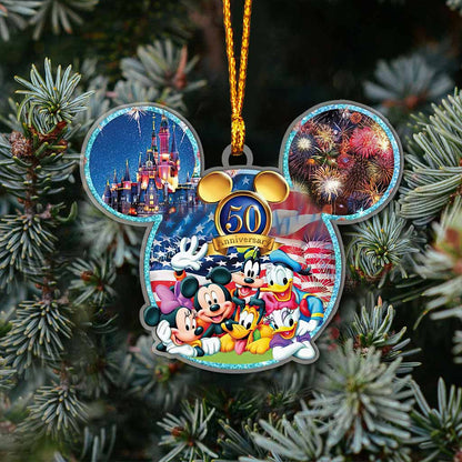 50 Years Of Magic - Mouse Transparent Ornament