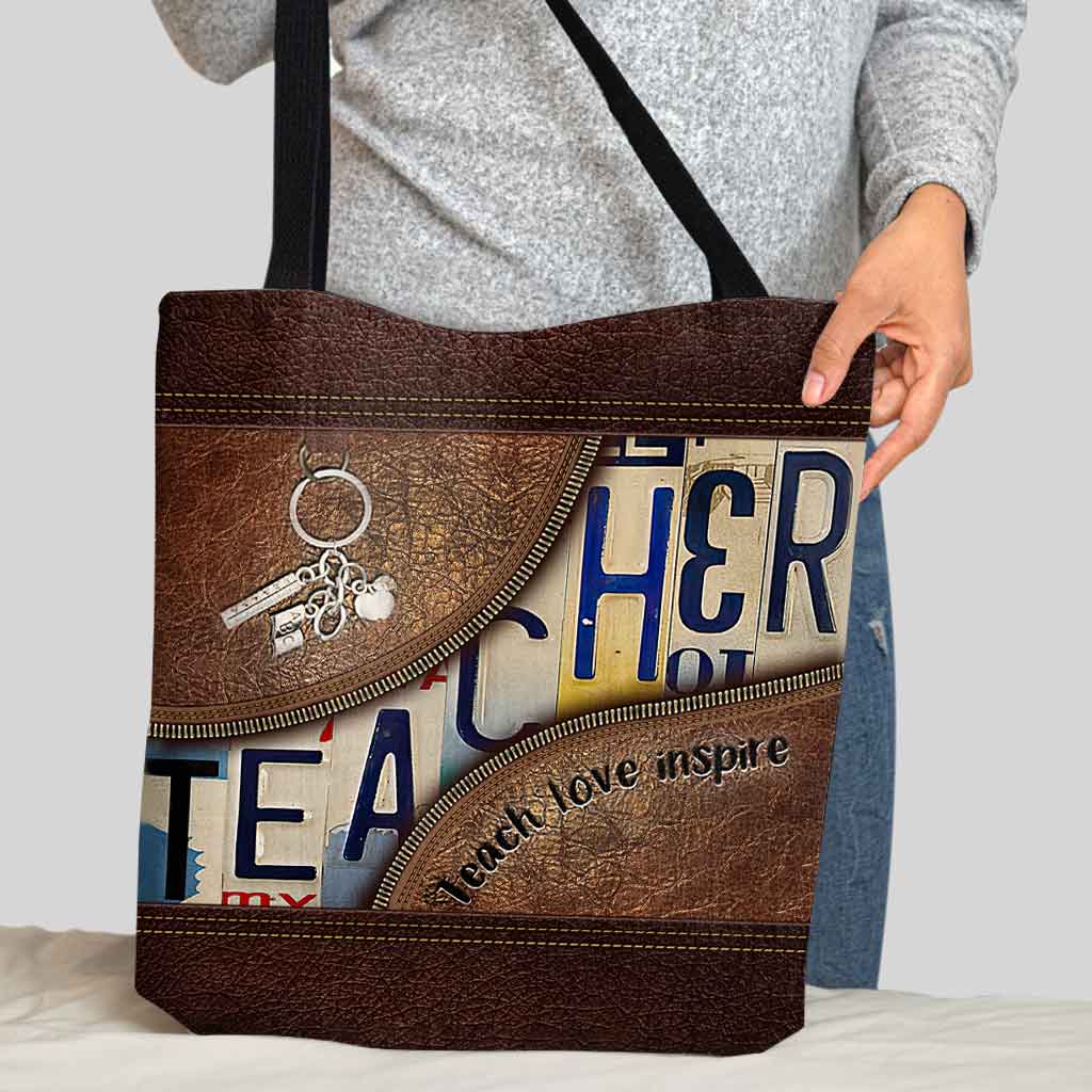 Teacher Teach Love Inspire - Tote Bag 1121