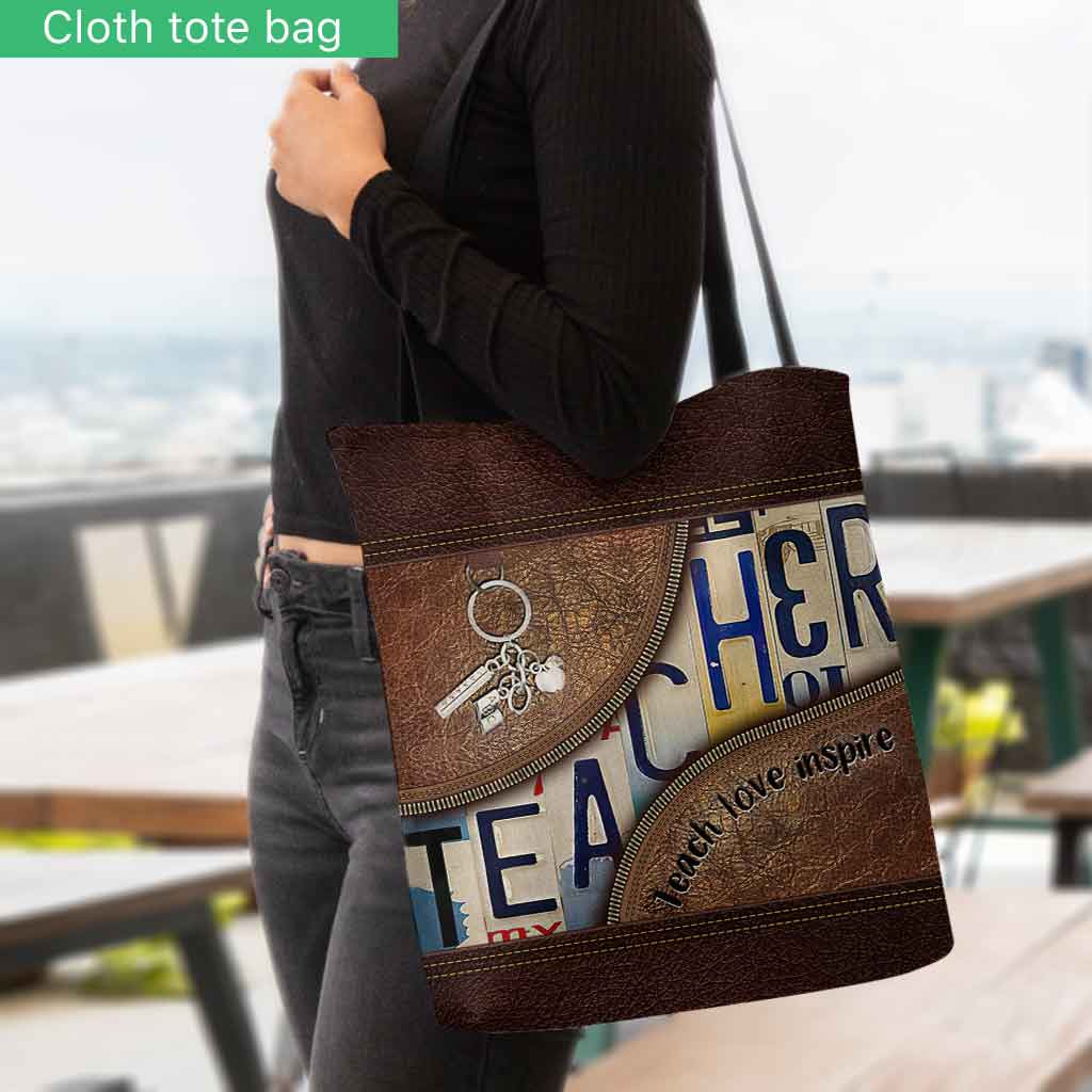 Teacher Teach Love Inspire - Tote Bag 1121