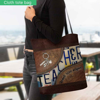 Teacher Teach Love Inspire - Tote Bag 1121