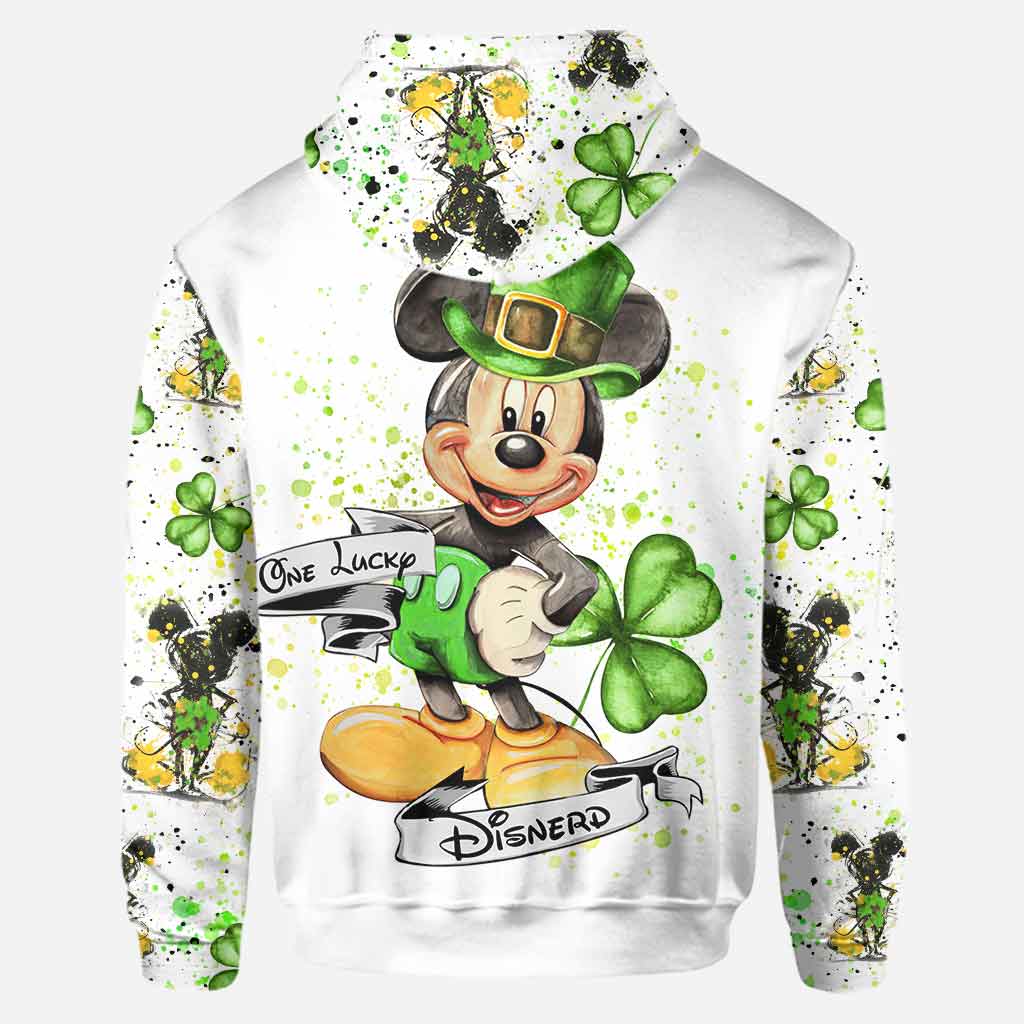 One Lucky Mouse Ears - Personalized Patrick's Day Hoodie and Leggings