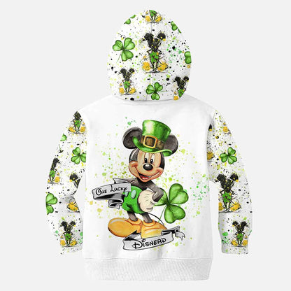 One Lucky Mouse Ears - Personalized Patrick's Day Hoodie and Leggings