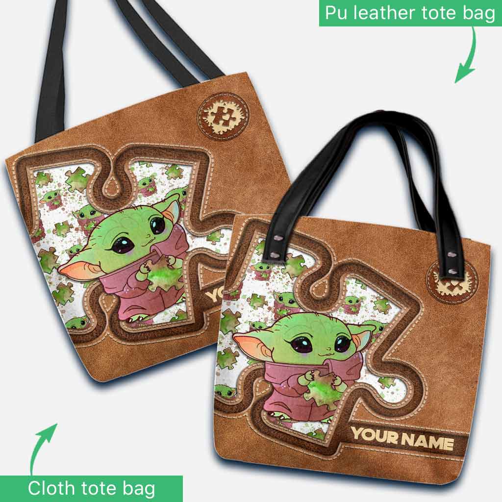 Be You The World Will Adjust - Personalized Autism Awareness Tote Bag