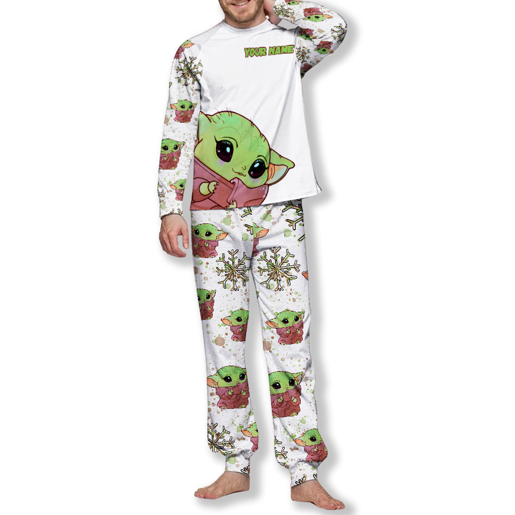 The Child - Personalized Christmas The Force Pajamas Set