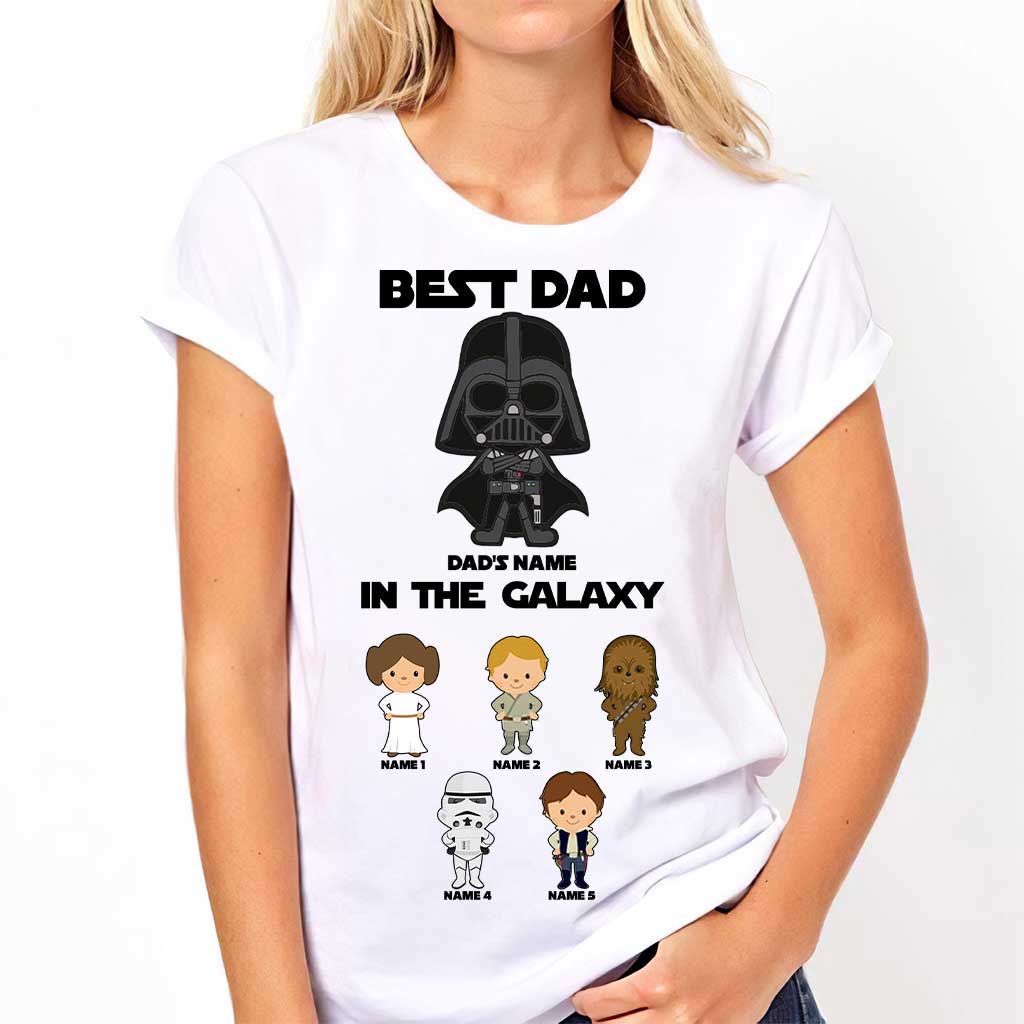 Best Dad In The Galaxy - Personalized Father's Day The Force T-shirt and Hoodie