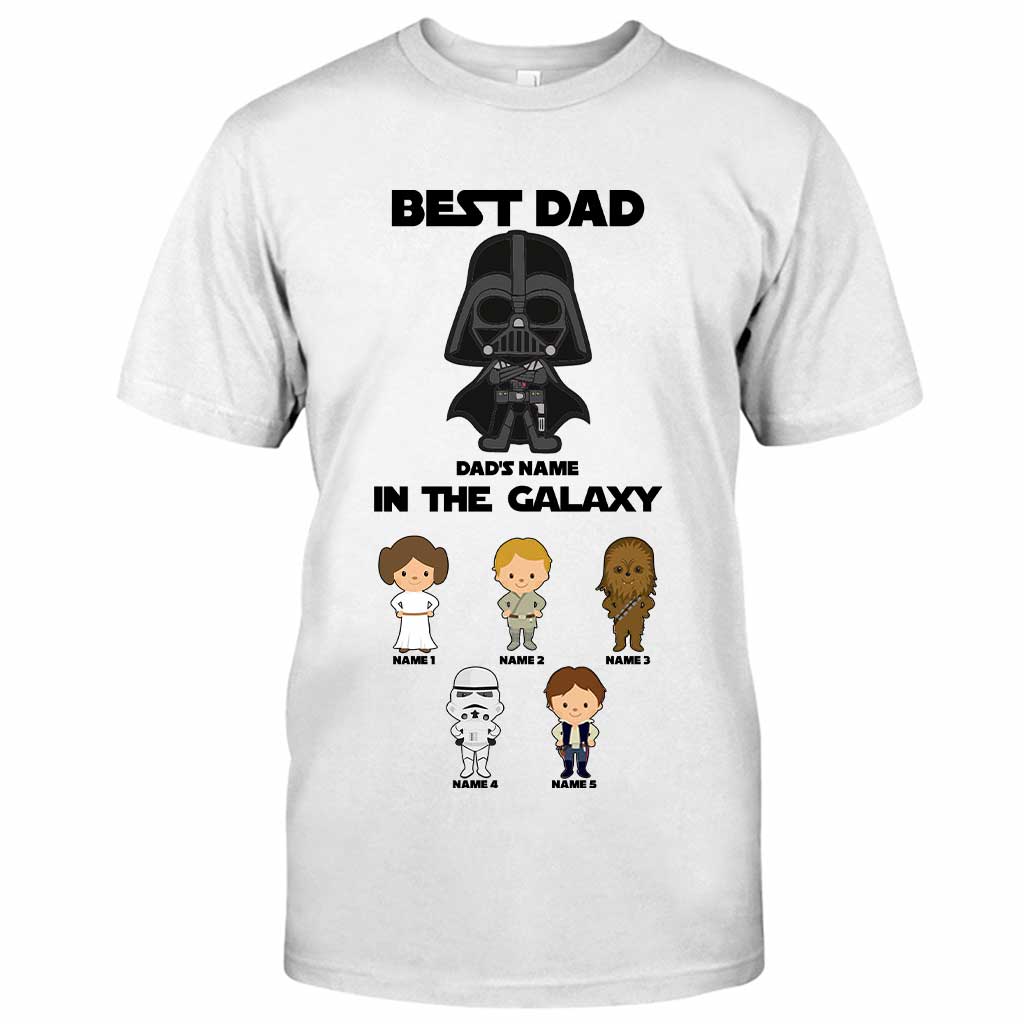 Best Dad In The Galaxy - Personalized Father's Day The Force T-shirt and Hoodie