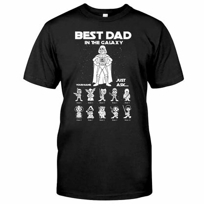 Best Dad In The Galaxy - Personalized Father's Day The Force T-shirt and Hoodie