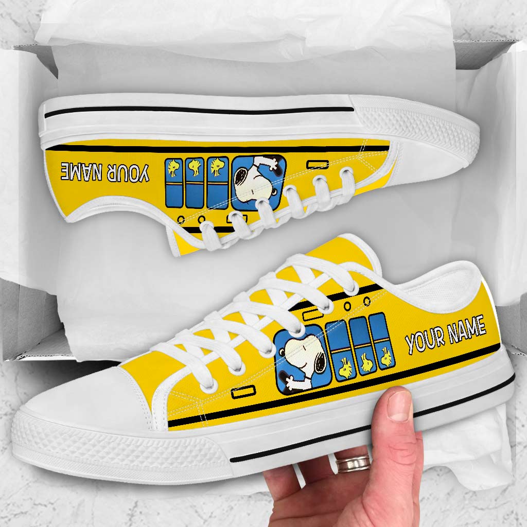Cute Little Dog - Personalized Low Top Shoes