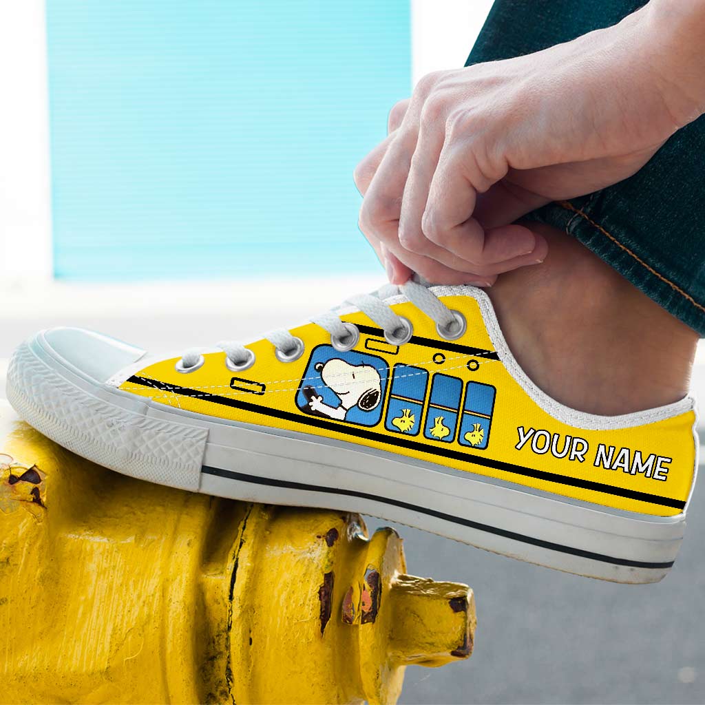 Cute Little Dog - Personalized Low Top Shoes