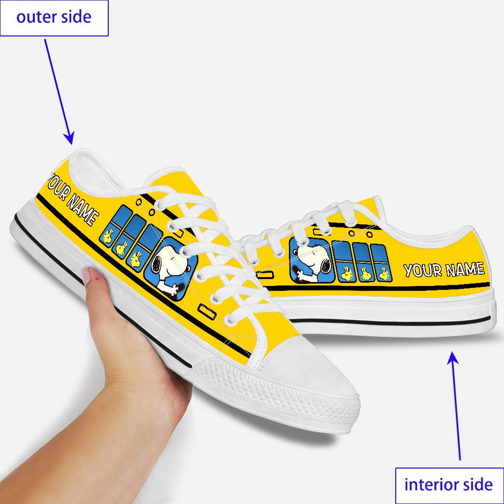 Cute Little Dog - Personalized Low Top Shoes