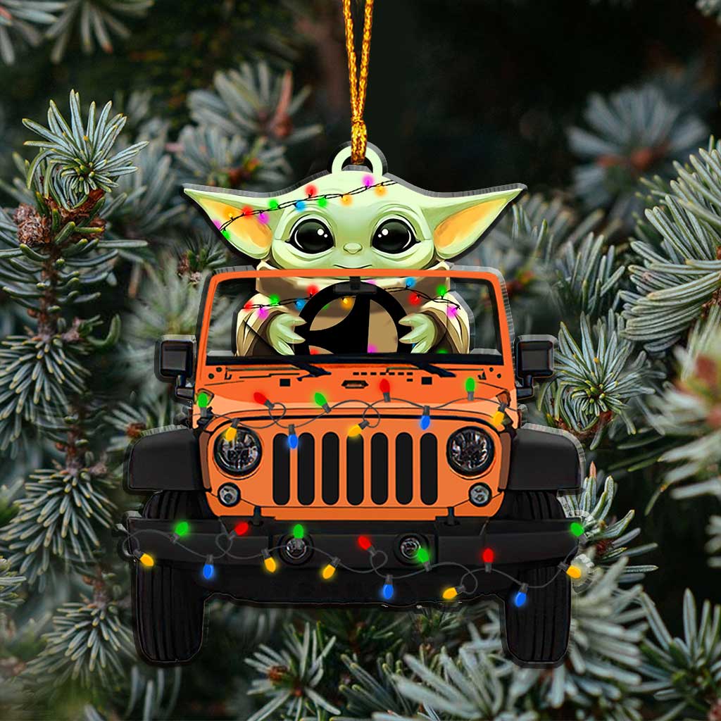 Driving I Am - Personalized Christmas Car Ornament (Printed On Both Sides)