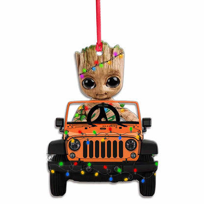 I Am Greep - Personalized Christmas Car Ornament (Printed On Both Sides)