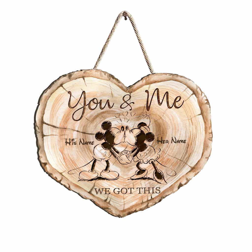 You And Me We Got This - Personalized Couple Mouse Wood Sign