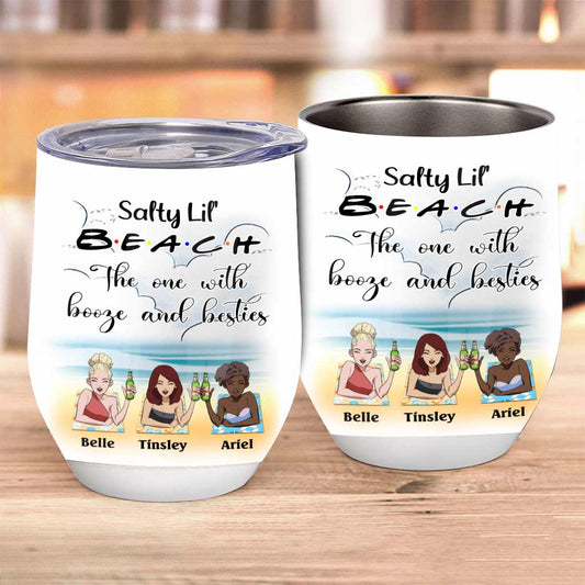 Salty Lil' Besties - Personalized Wine Tumbler