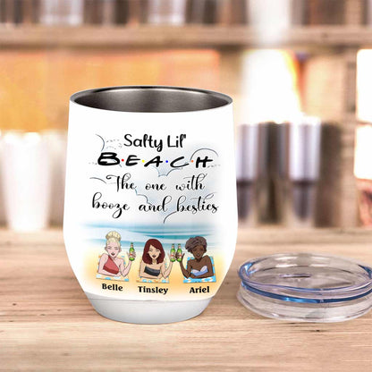 Salty Lil' Besties - Personalized Wine Tumbler