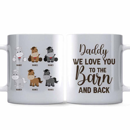 Daddy's Little Ponies - Personalized Father's Day Horse Mug