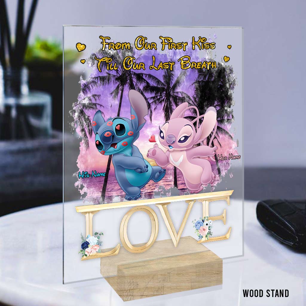 From Our First Kiss Till Our Last Breath - Personalized Ohana Transparent Acrylic Plaque