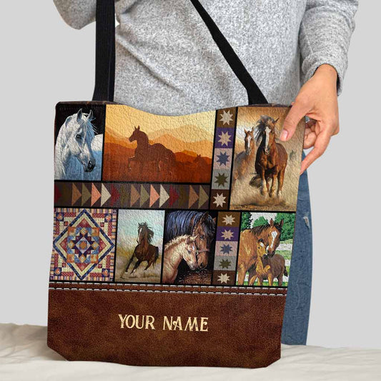 Love Horses - Personalized Tote Bag