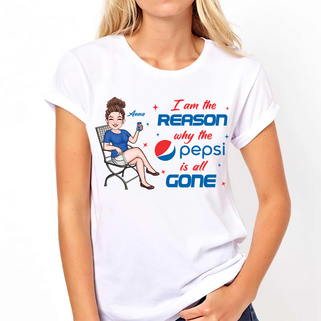 I Am The Reason - Personalized Blue Soft Drink T-shirt and Hoodie