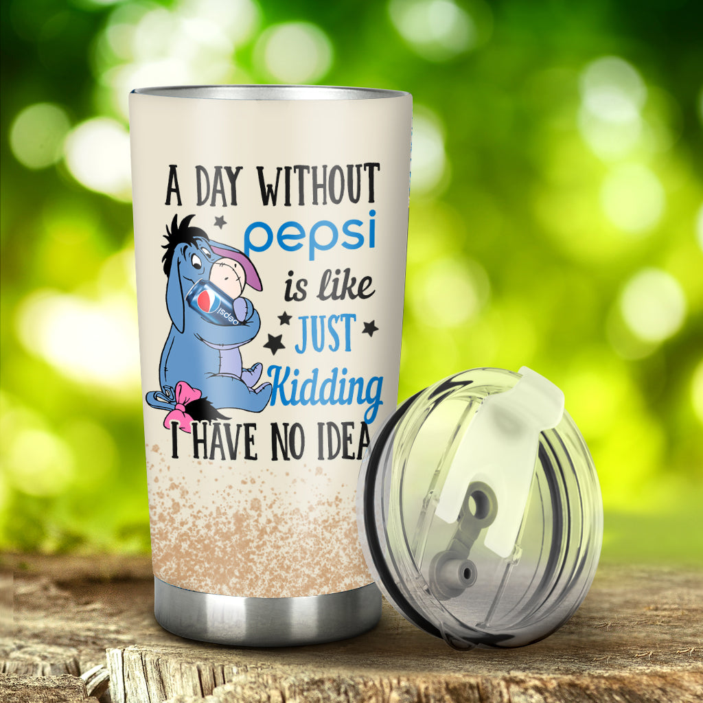 Just Kidding - Personalized Blue Soft Drink Tumbler