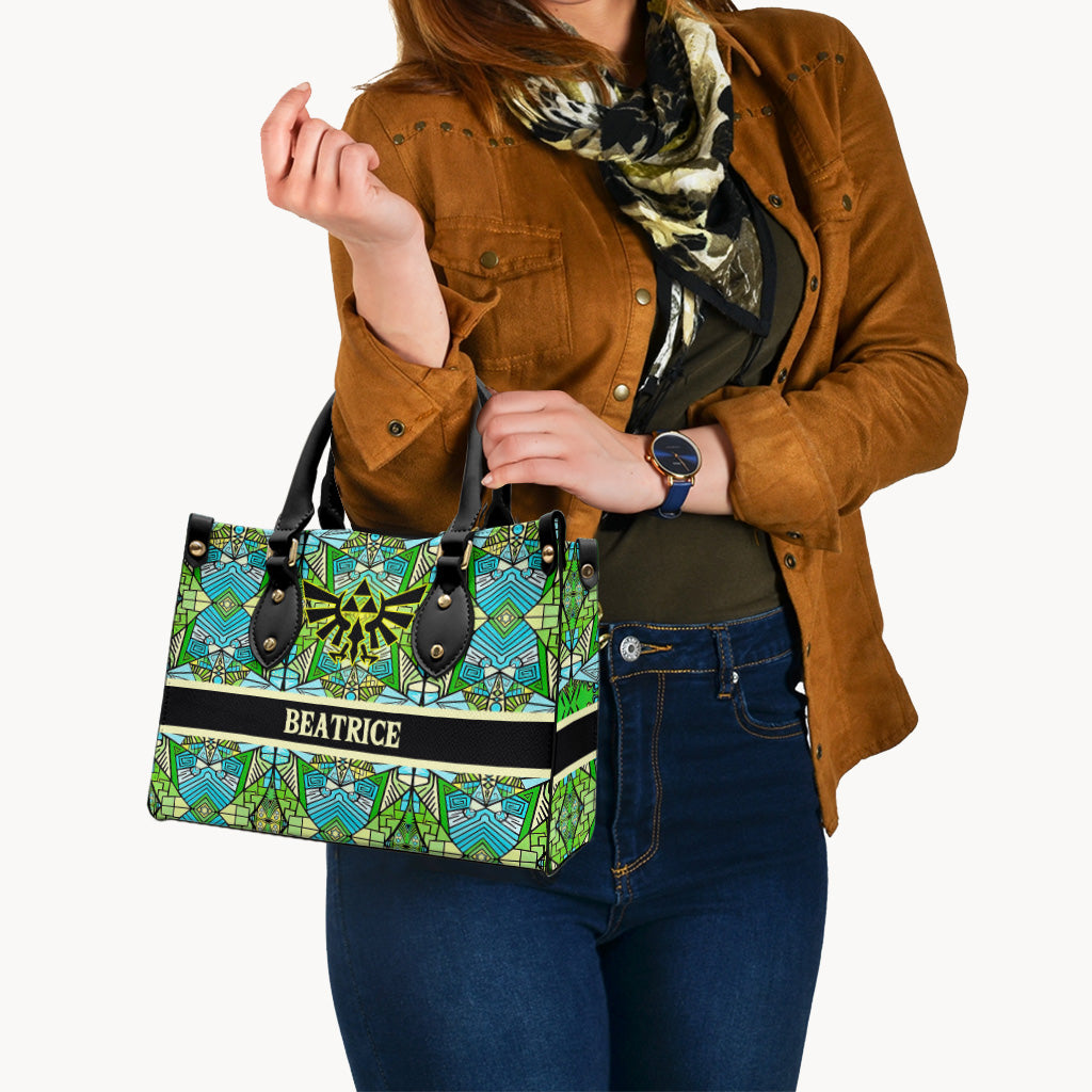 Hylian Royal Crest - Personalized The Hero's Legend Leather Handbag