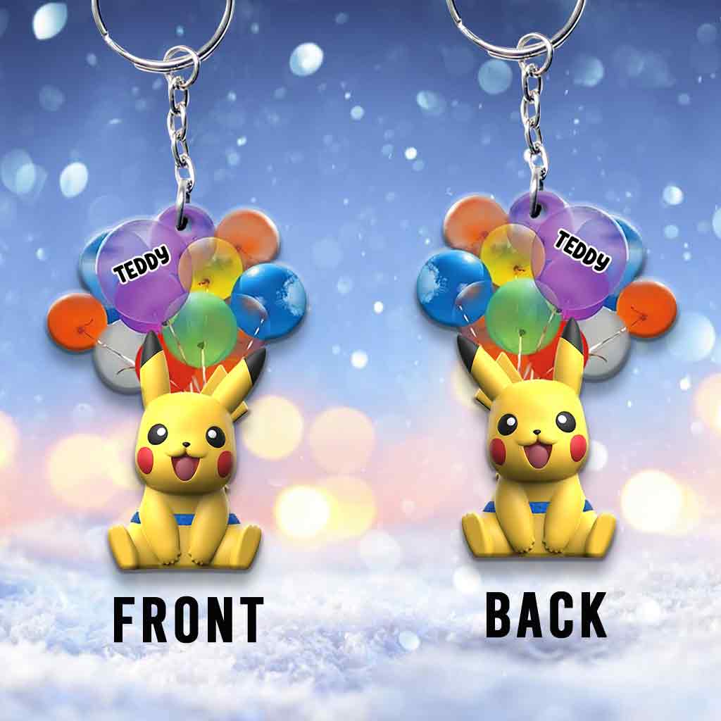 I Choose You - Personalized Monster Trainer Keychain (Printed On Both Sides)