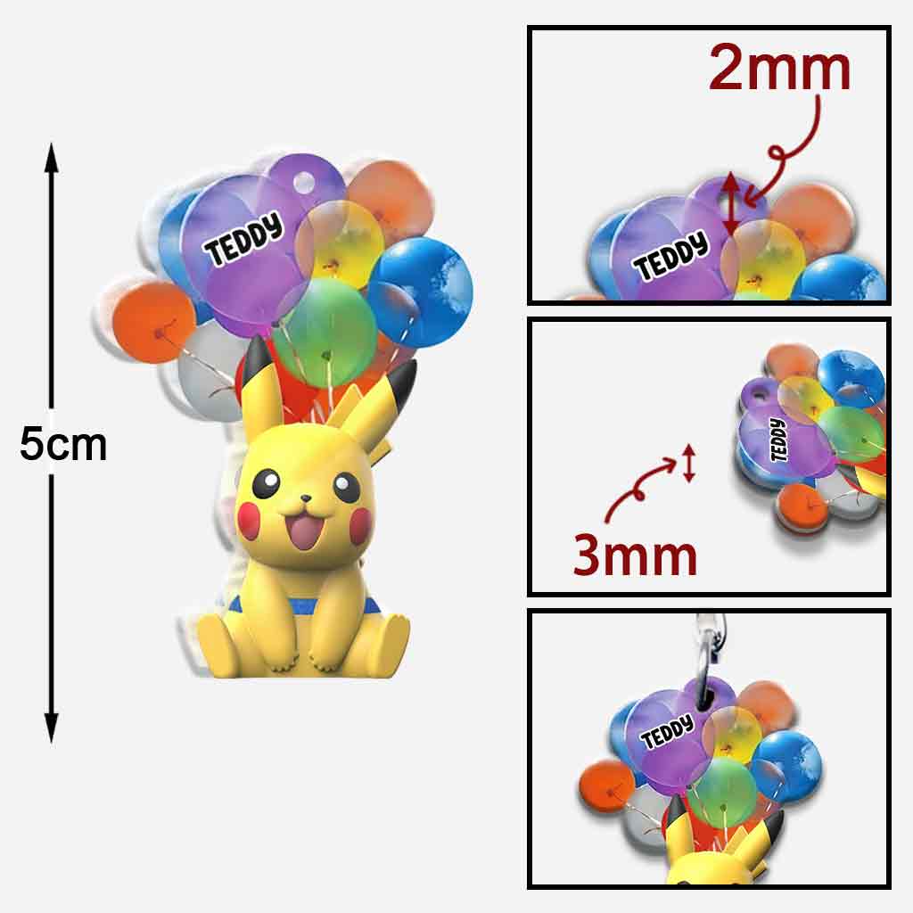 I Choose You - Personalized Monster Trainer Keychain (Printed On Both Sides)