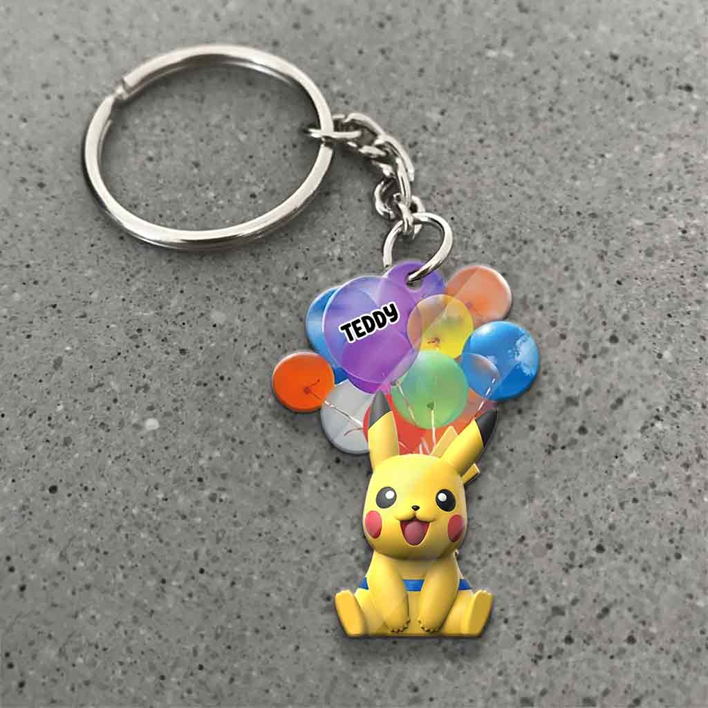 I Choose You - Personalized Monster Trainer Keychain (Printed On Both Sides)